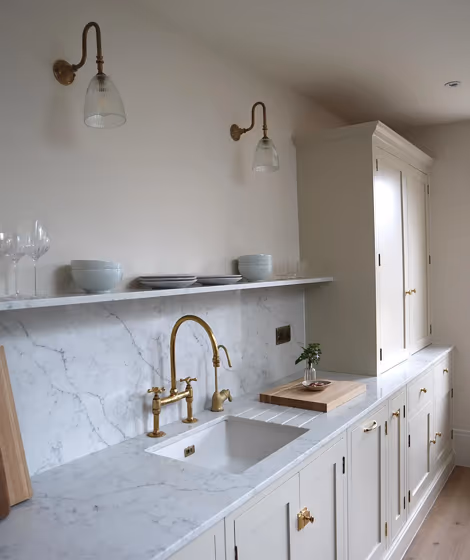 Farrow and Ball Shaded White 201 kitchen cabinets