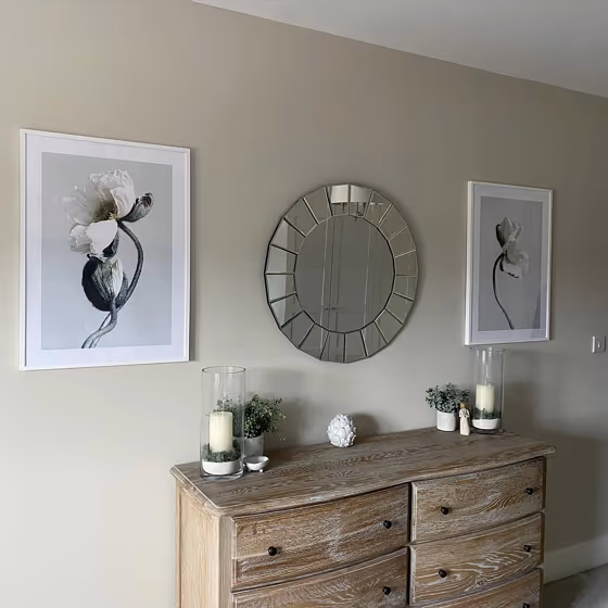 Farrow and Ball Shaded White 201 bedroom
