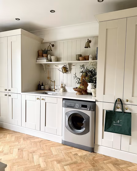 Farrow and Ball Shaded White 201 kitchen cabinets