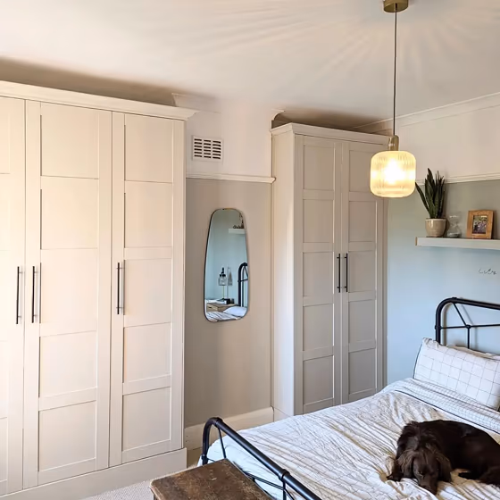 Farrow and Ball Shaded White 201 bedroom