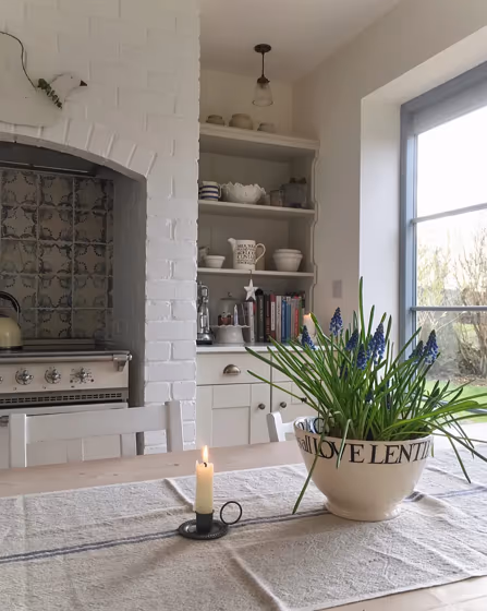 Farrow and Ball Shaded White 201 kitchen cabinets