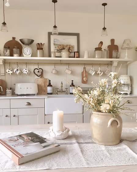 Farrow and Ball Shaded White 201 kitchen cabinets