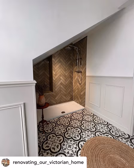 Farrow and Ball Shaded White 201 bathroom