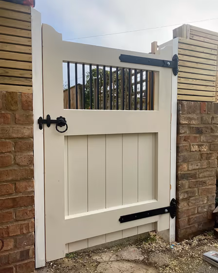 Farrow and Ball Shaded White 201 house gates