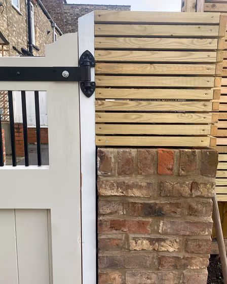 Farrow and Ball Shaded White 201 house gates