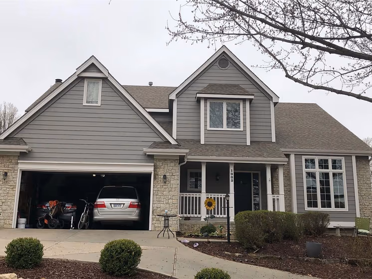 Dovetail exterior painted house by Sherwin Williams