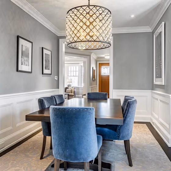 Modern interior Gray Matters by Sherwin Williams