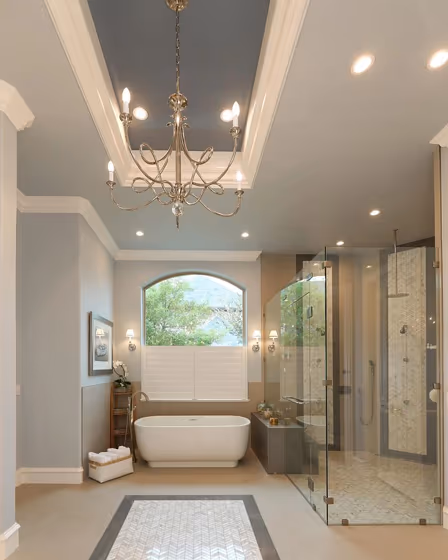 Luxury bathroom Sherwin Williams North Star review