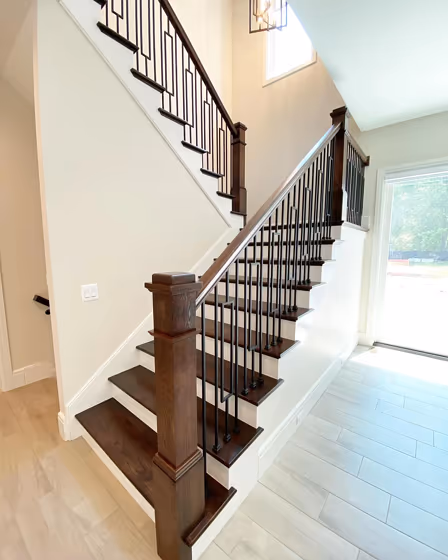 Sherwin Williams Shoji White Stairs