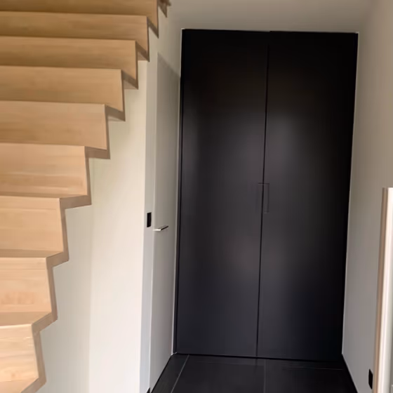 Signal black RAL 9004 painted cabinets