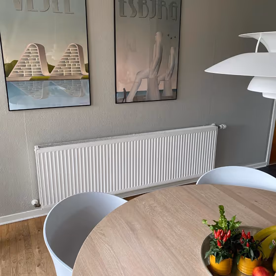 Grey dining room interior RAL 7044 Silk Grey