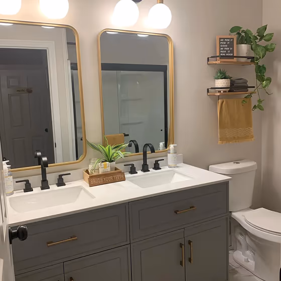 Sherwin Williams Simple White Bathroom