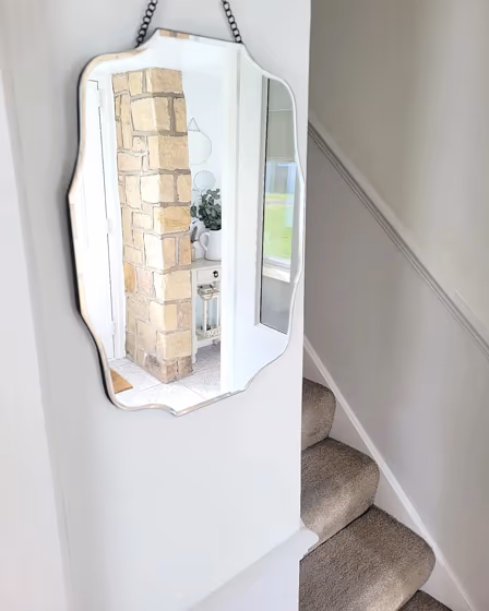 Little Greene Slaked Lime Mid 149 stairs