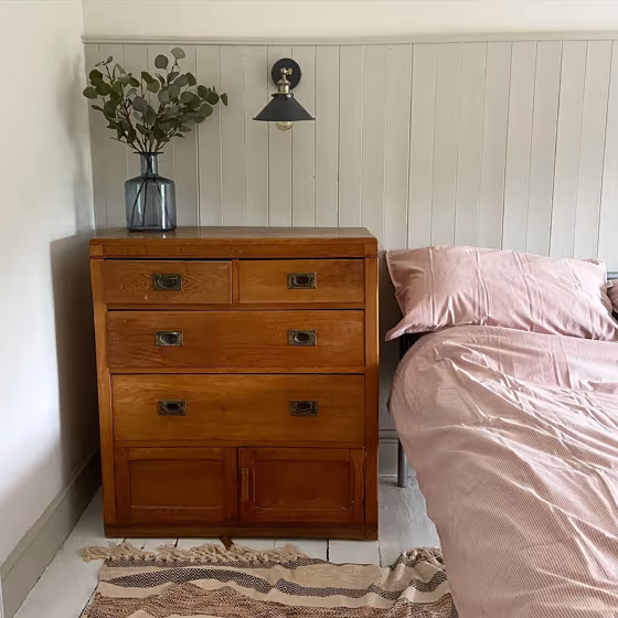 Little Greene Slaked Lime Mid 149 bedroom