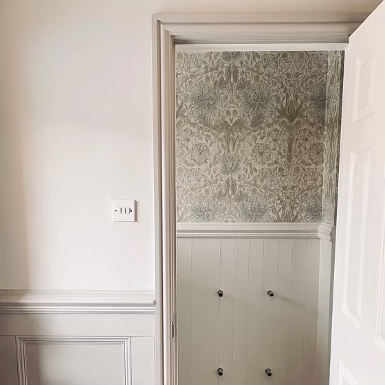 Little Greene Slaked Lime Mid 149 bathroom