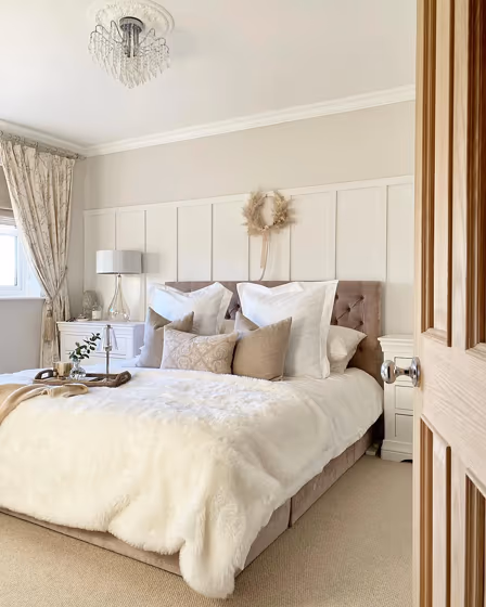 Little Greene Slaked Lime Mid 149 bedroom