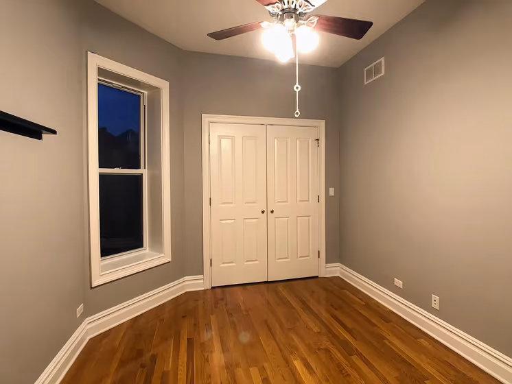 Benjamin Moore Smoke Embers Bedroom