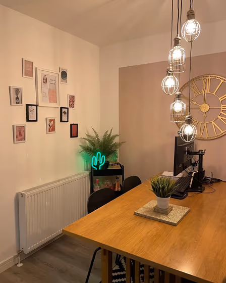 Dulux Soft Stone dining room interior