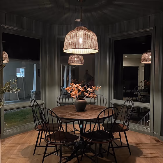 Sherwin Williams Succulent dining room interior