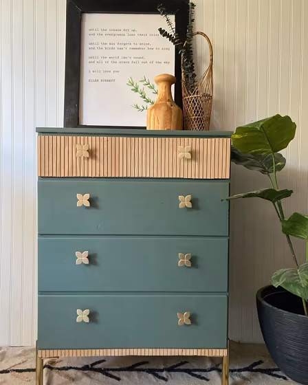 Sherwin Williams Succulent painted furniture paint