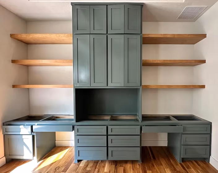 Sherwin Williams Succulent home office interior idea