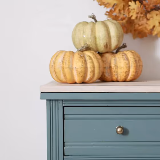 Sherwin Williams SW 9650 painted furniture interior idea