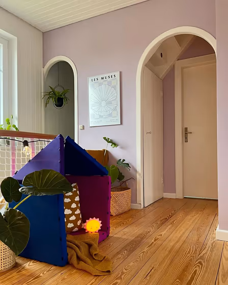 Purple wall colors Sugared Almond Farrow and Ball