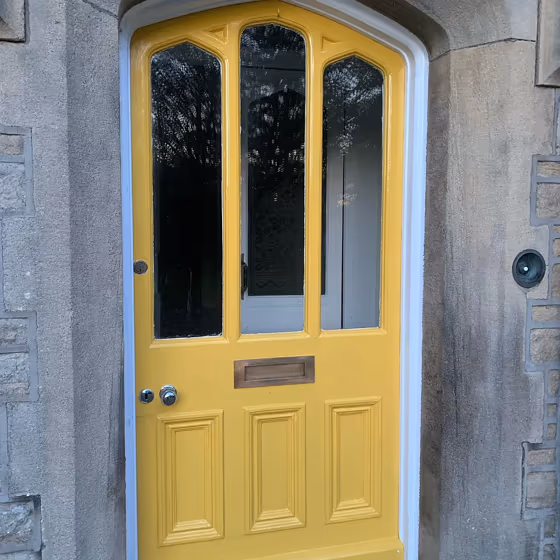 Dulux Sun Dust 2 front door color