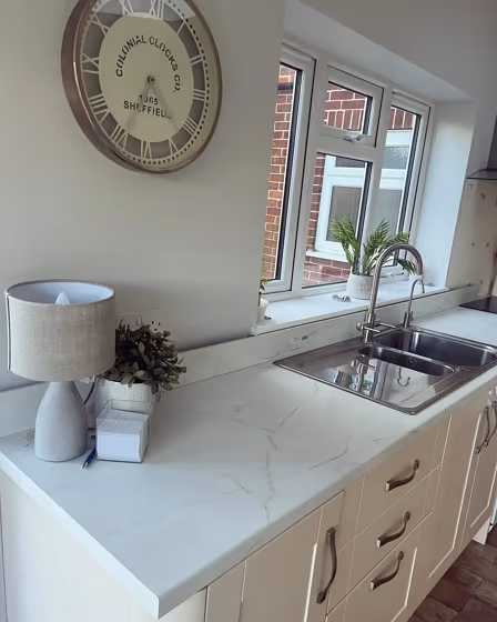 Dulux Swansdown kitchen color