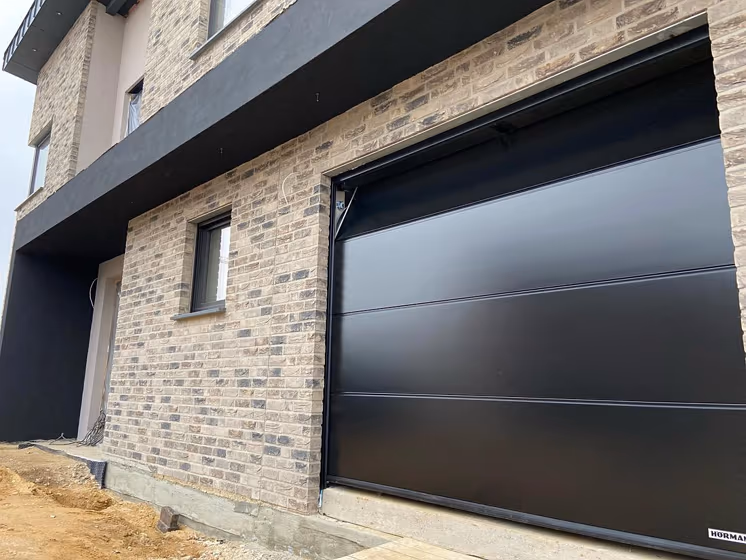 RAL Classic Traffic black RAL 9017 garage door