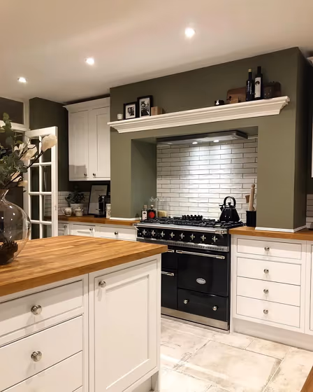Farrow and Ball Treron kitchen color
