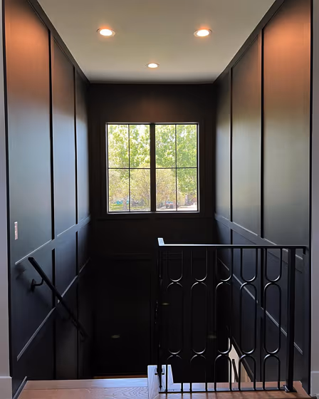 Sherwin Williams Tricorn Black Hallway