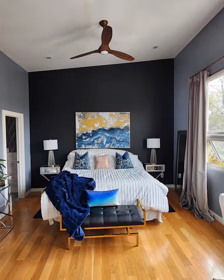 Sherwin Williams Tricorn Black Bedroom