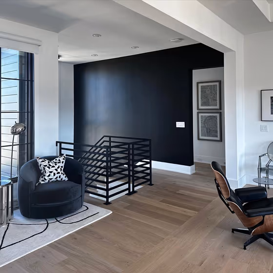 Sherwin Williams Tricorn Black Accent Wall