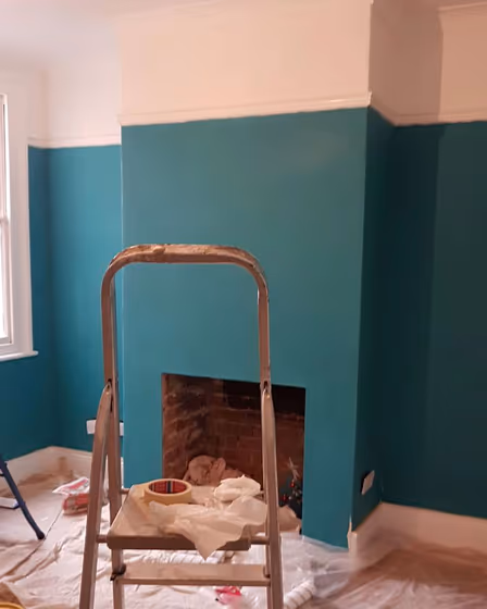 RAL Classic Turquoise blue RAL 5018 wall paint