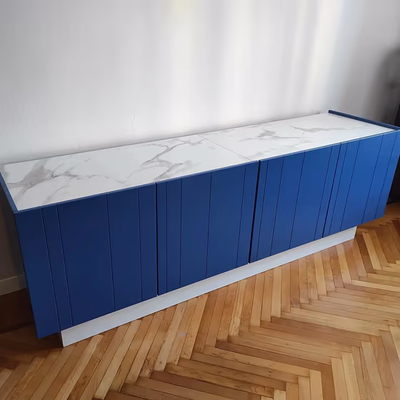 RAL Classic Ultramarine blue RAL 5002 tv stand