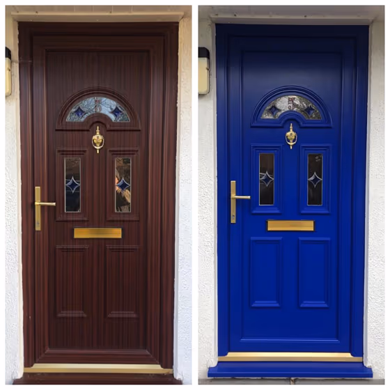 RAL Classic Ultramarine blue RAL 5002 door