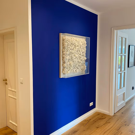 RAL Classic Ultramarine blue RAL 5002 wall