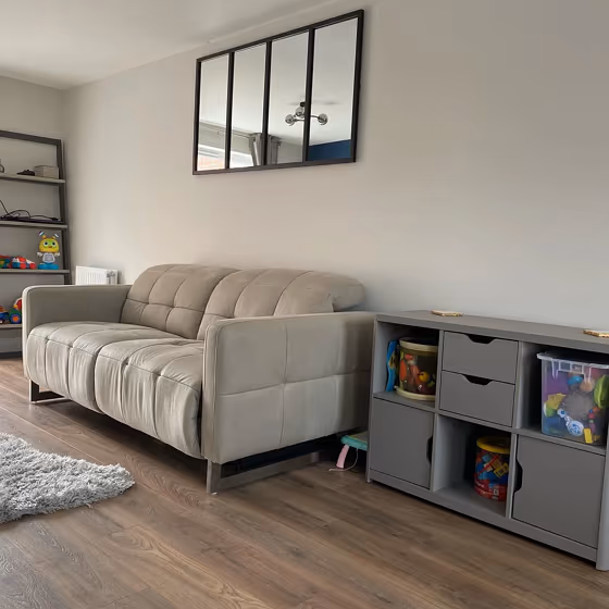 Valspar Mink Frost living room picture