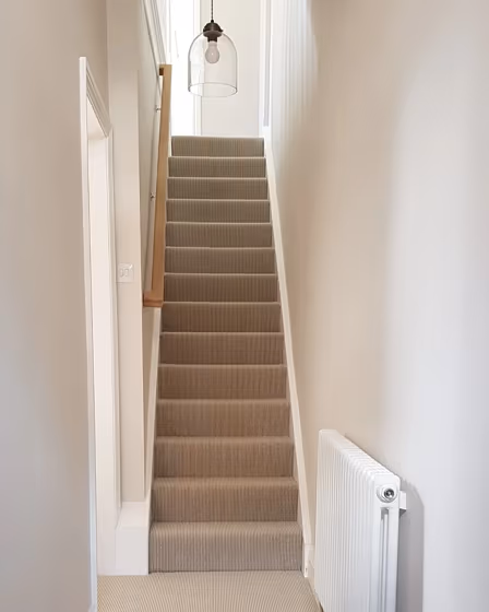 Valspar Mink Frost stairs