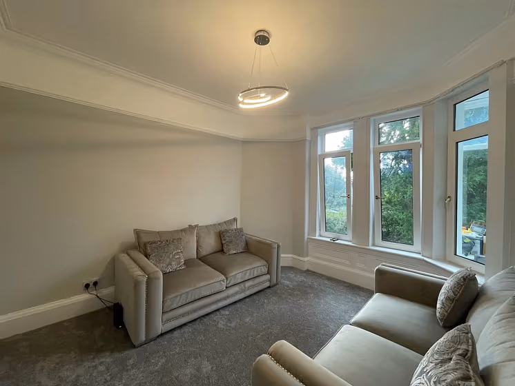 Valspar Mink Frost living room makeover