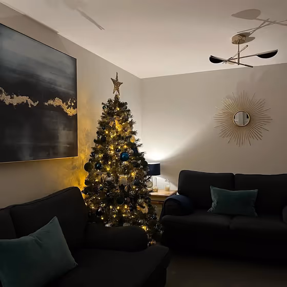 Valspar Mink Frost living room interior