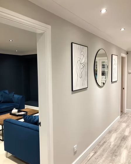 Valspar Mink Frost hallway color