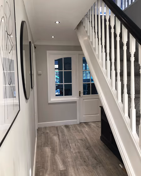 Valspar Mink Frost hallway review