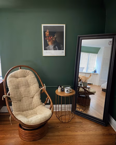 SW Vogue Green living room interior