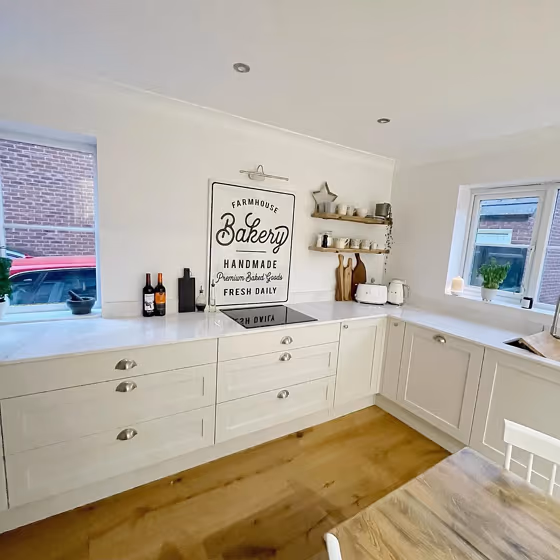 Farrow and Ball Wevet 273 kitchen cabinets