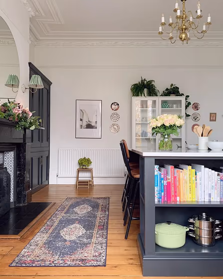 Vintage style victorian house with wevet color paint