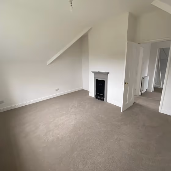 Farrow and Ball Wevet 273 living room fireplace