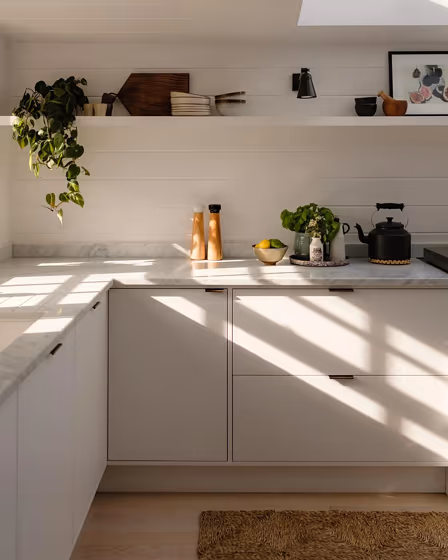 Farrow and Ball Wevet 273 kitchen cabinets