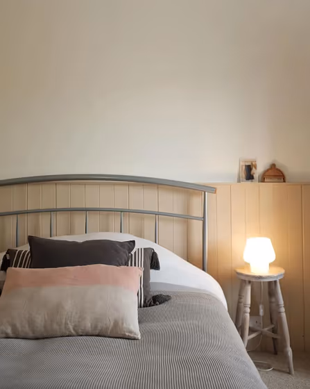 Warm white bedroom interior with Wimborne White